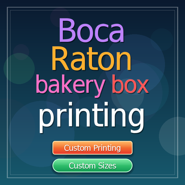 Boca Raton bakery box printing