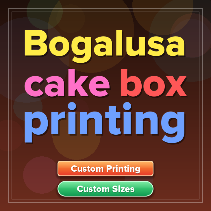 Bogalusa cake box printing