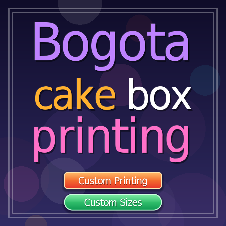 Bogota cake box printing