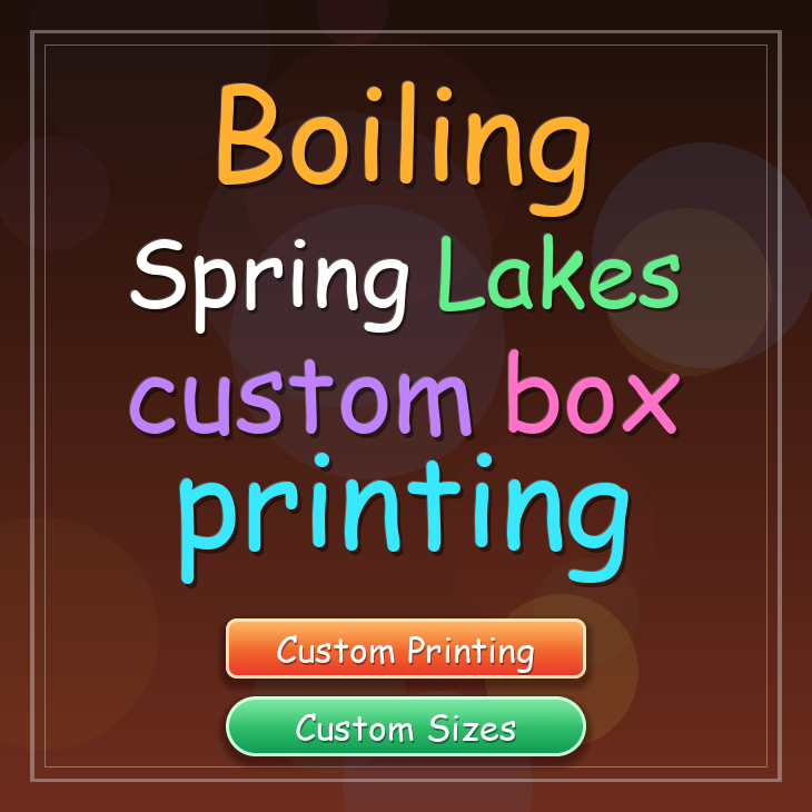 Boiling Spring Lakes custom box printing