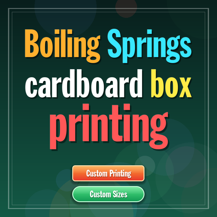 Boiling Springs cardboard box printing