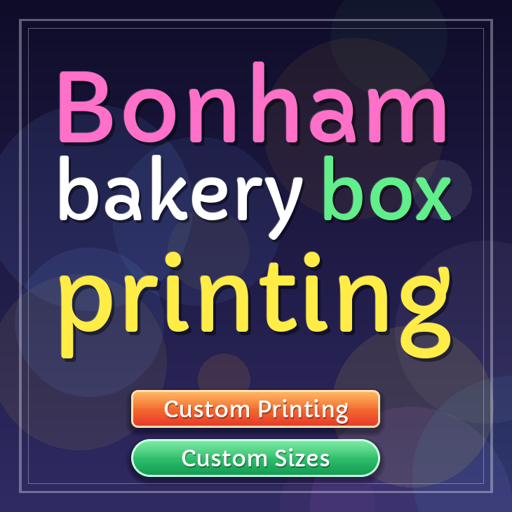 Bonham bakery box printing