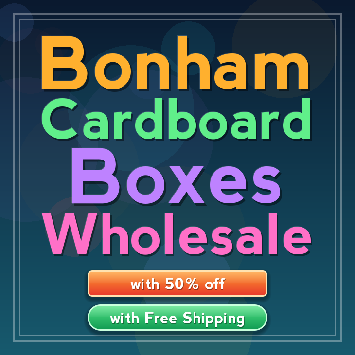 Bonham cardboard boxes