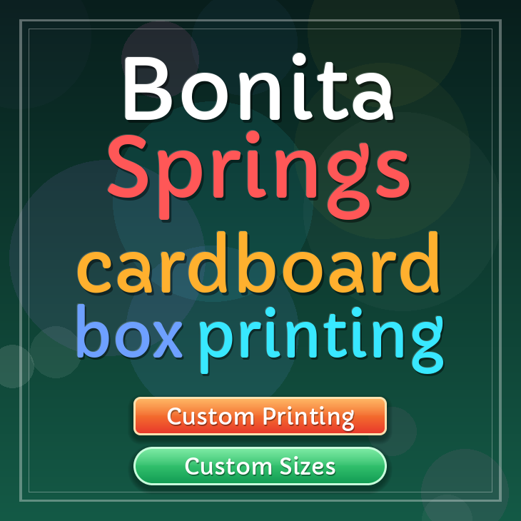 Bonita Springs cardboard box printing