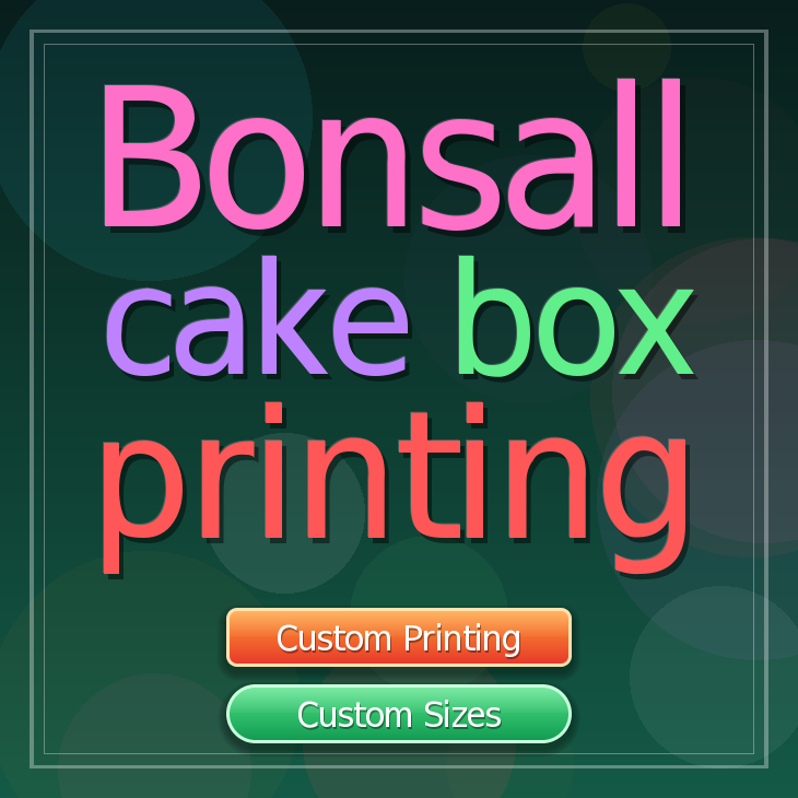 Bonsall cake box printing