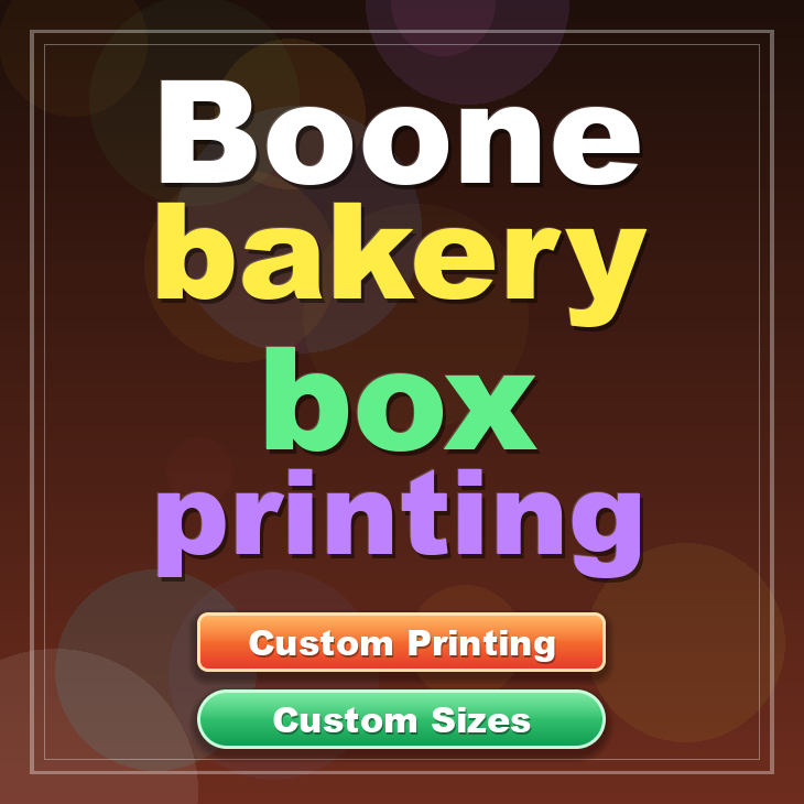 Boone bakery box printing