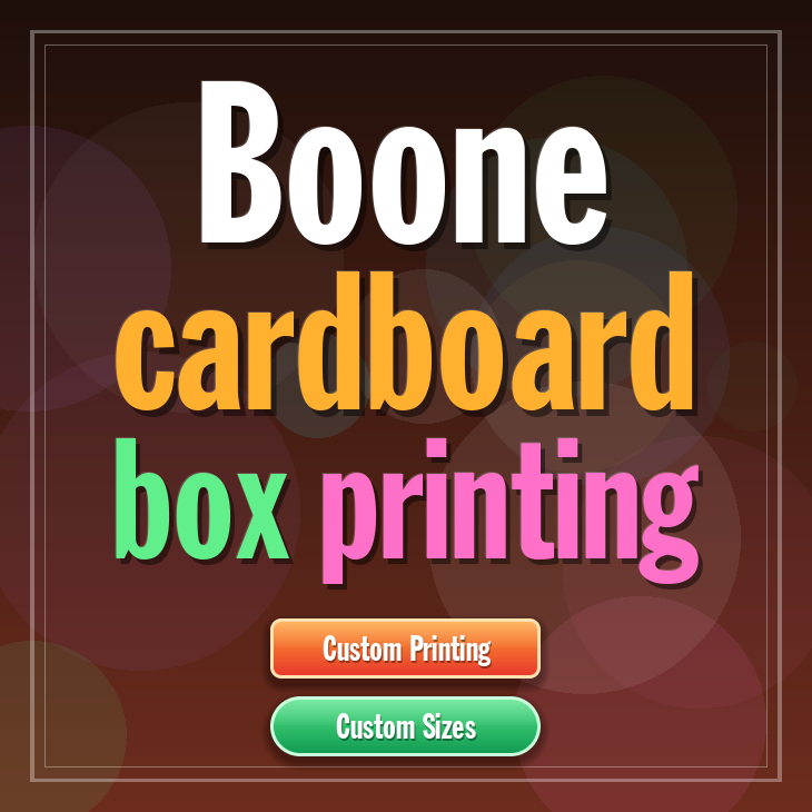 Boone cardboard box printing