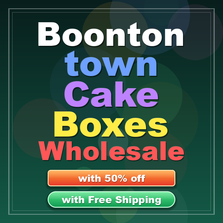 Boonton Town cake boxes