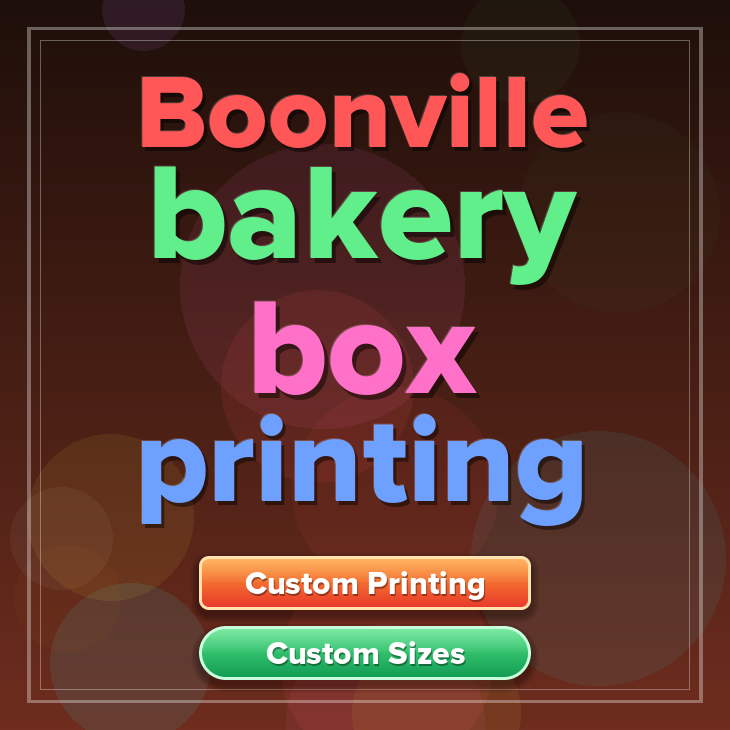 Boonville bakery box printing