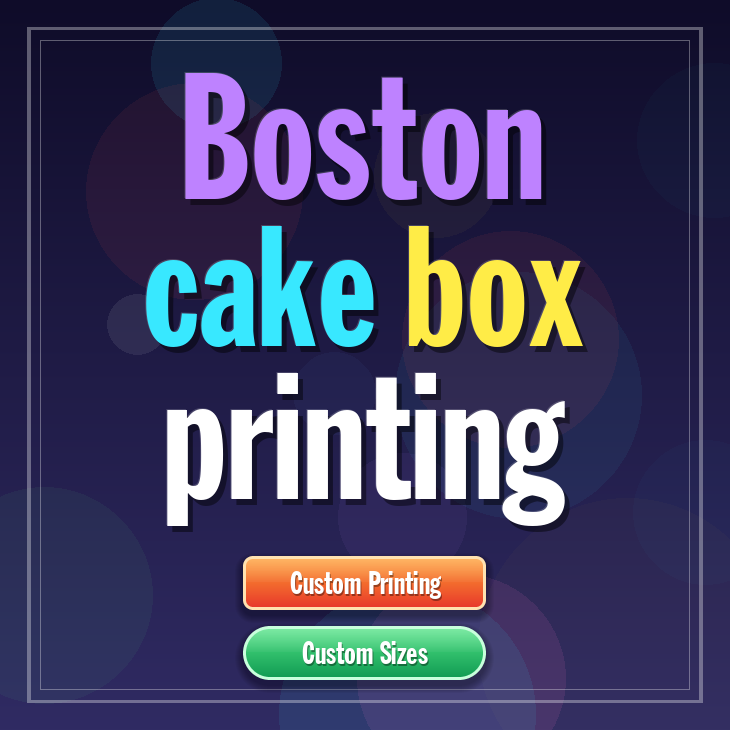 Boston cake box printing