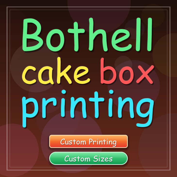 Bothell cake box printing