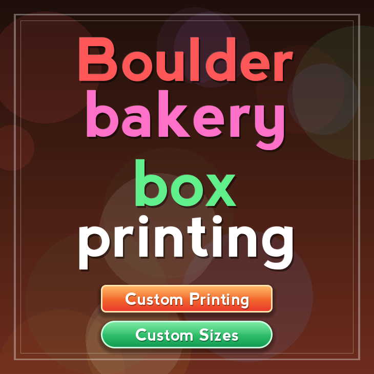 Boulder bakery box printing