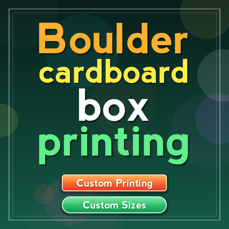 Boulder cardboard box printing