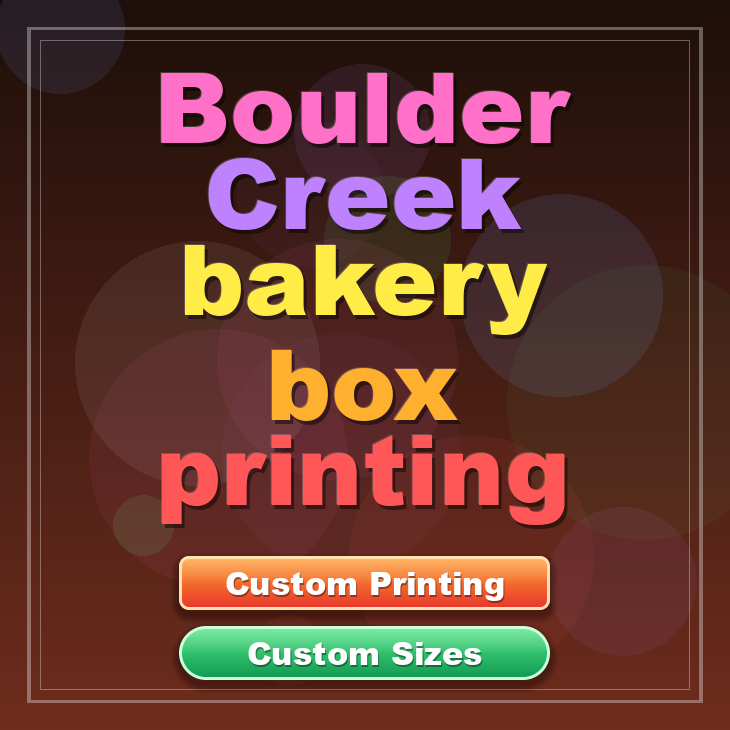Boulder Creek bakery box printing