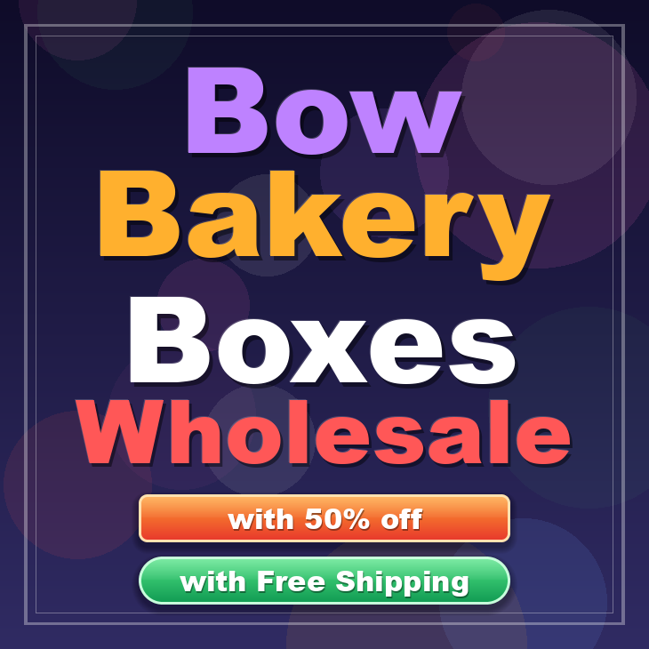 Bow bakery boxes