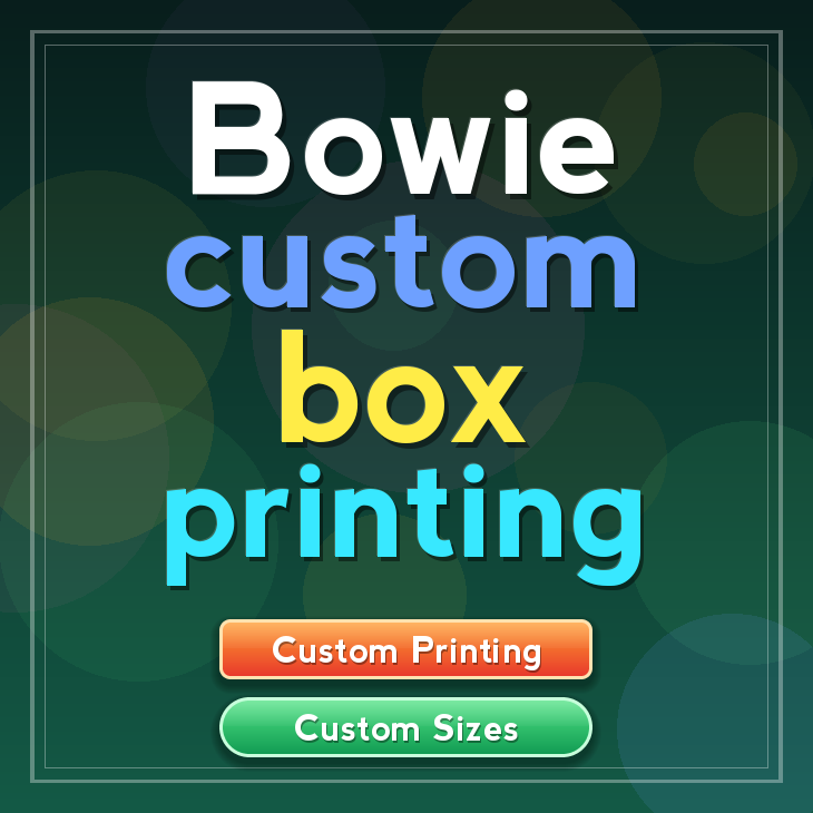 Bowie custom box printing