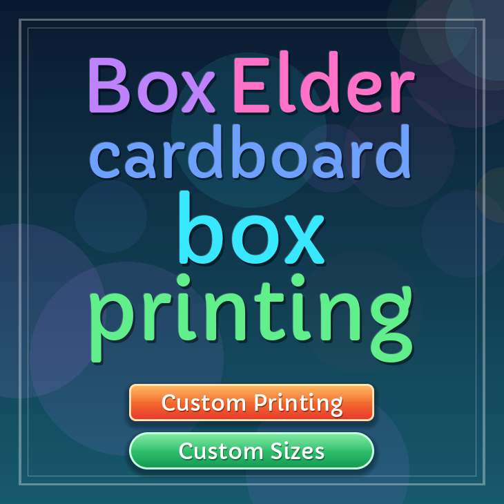 Box Elder cardboard box printing
