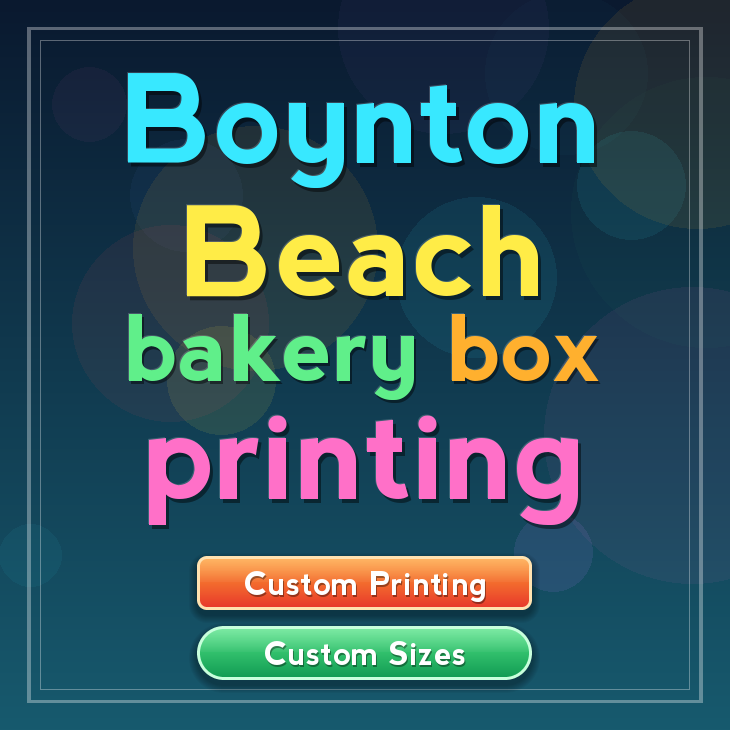 Boynton Beach bakery box printing