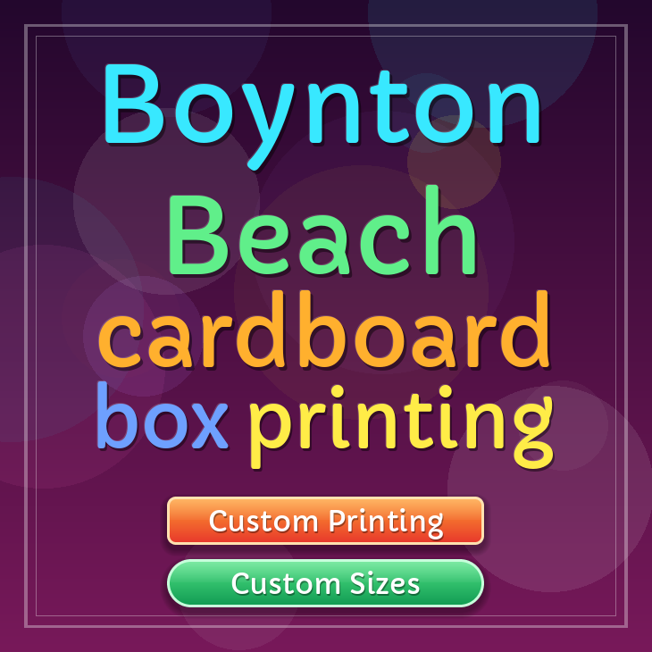 Boynton Beach cardboard box printing