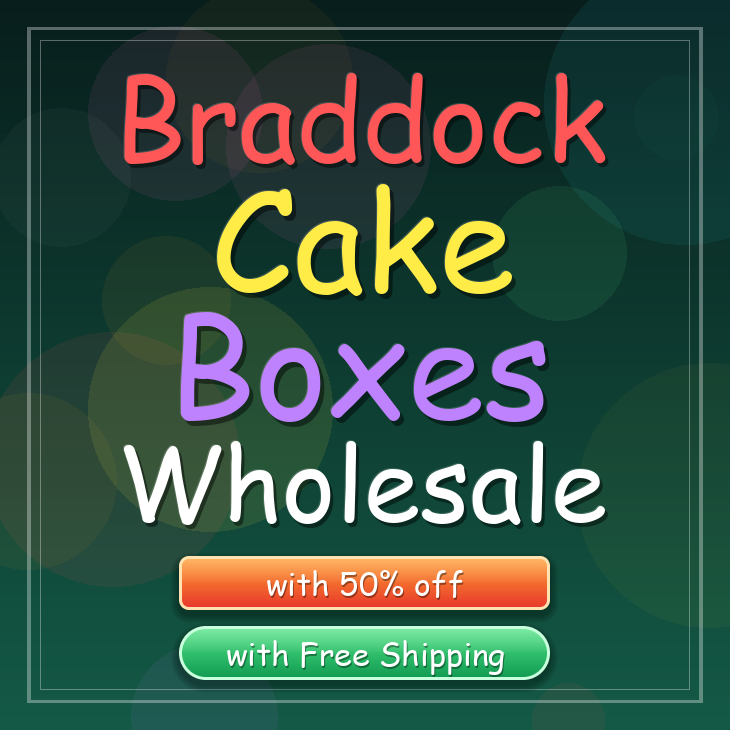 Braddock cake boxes