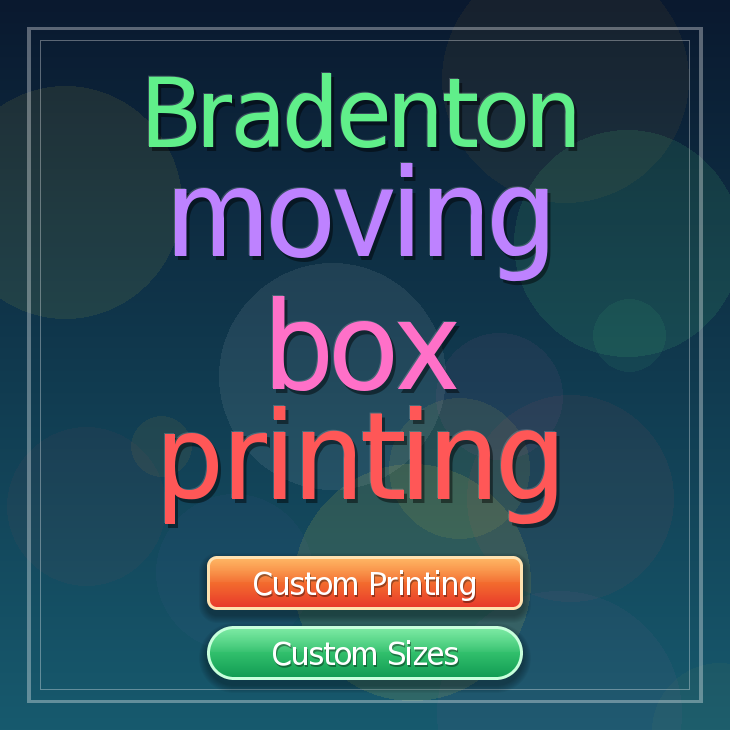 Bradenton moving box printing