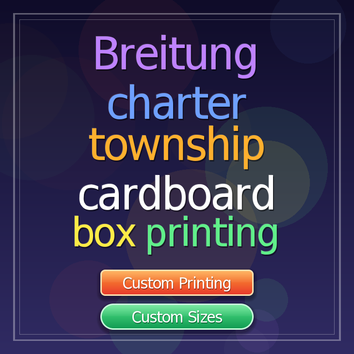 Breitung charter township cardboard box printing