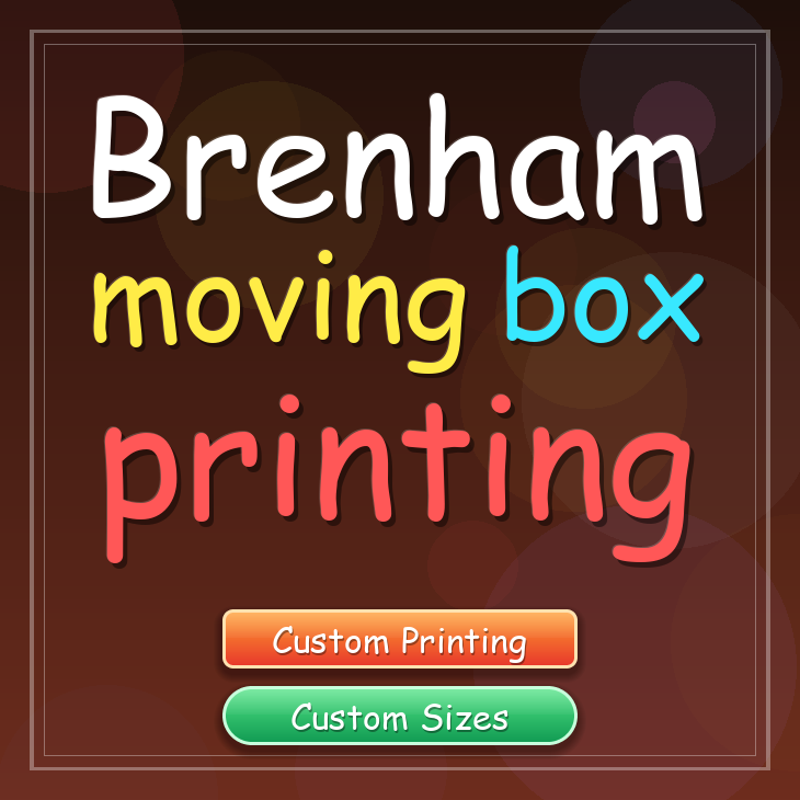 Brenham moving box printing