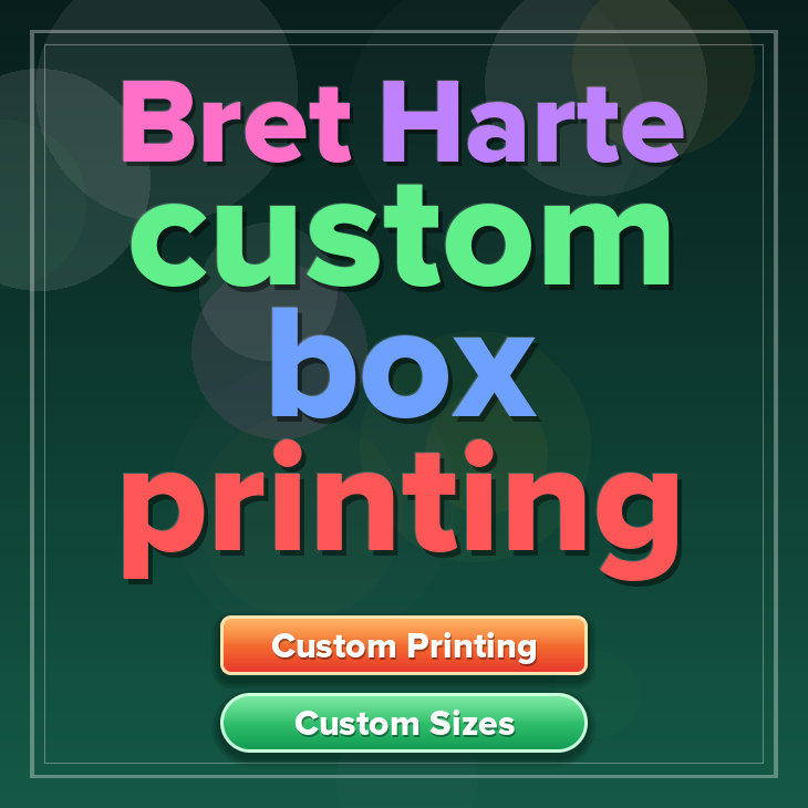 Bret Harte custom box printing