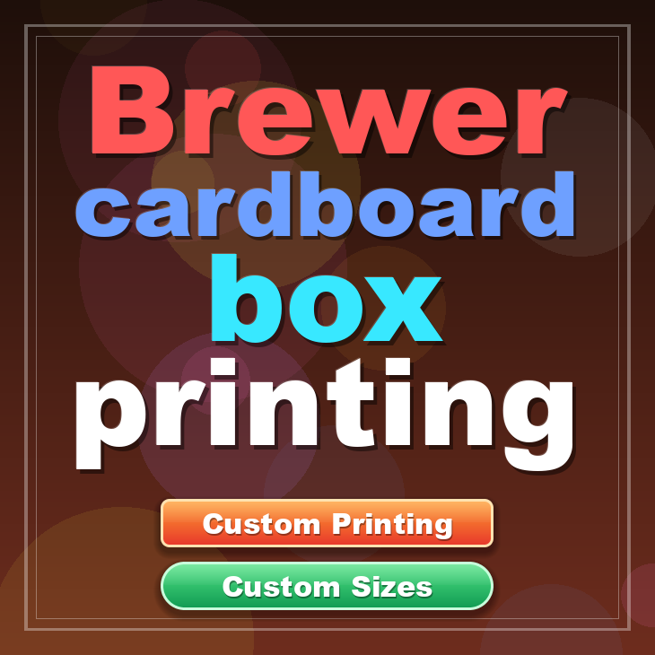 Brewer cardboard box printing
