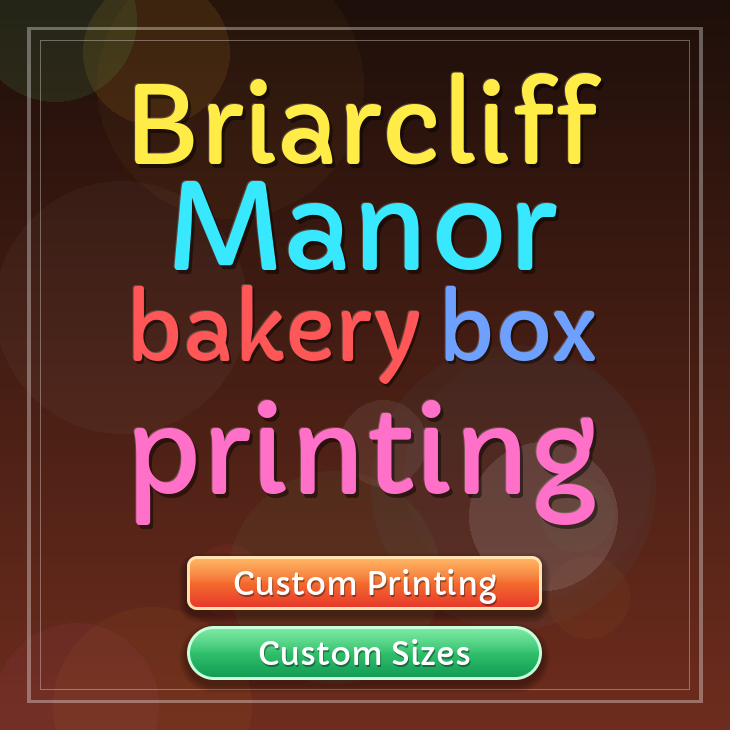 Briarcliff Manor bakery box printing