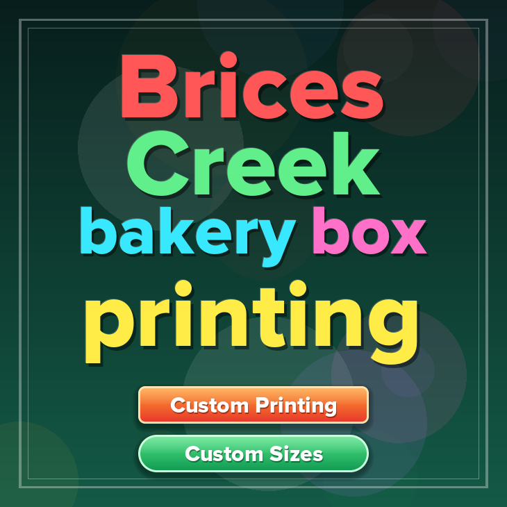 Brices Creek bakery box printing