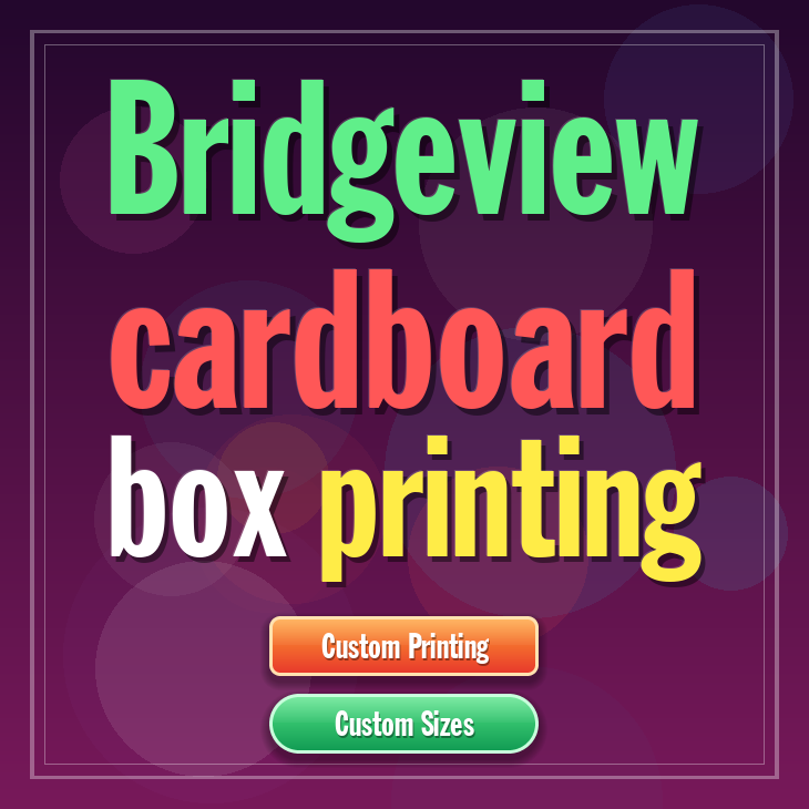 Bridgeview cardboard box printing