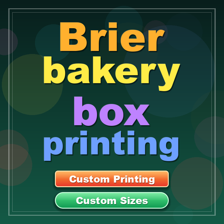 Brier bakery box printing