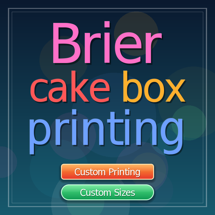 Brier cake box printing