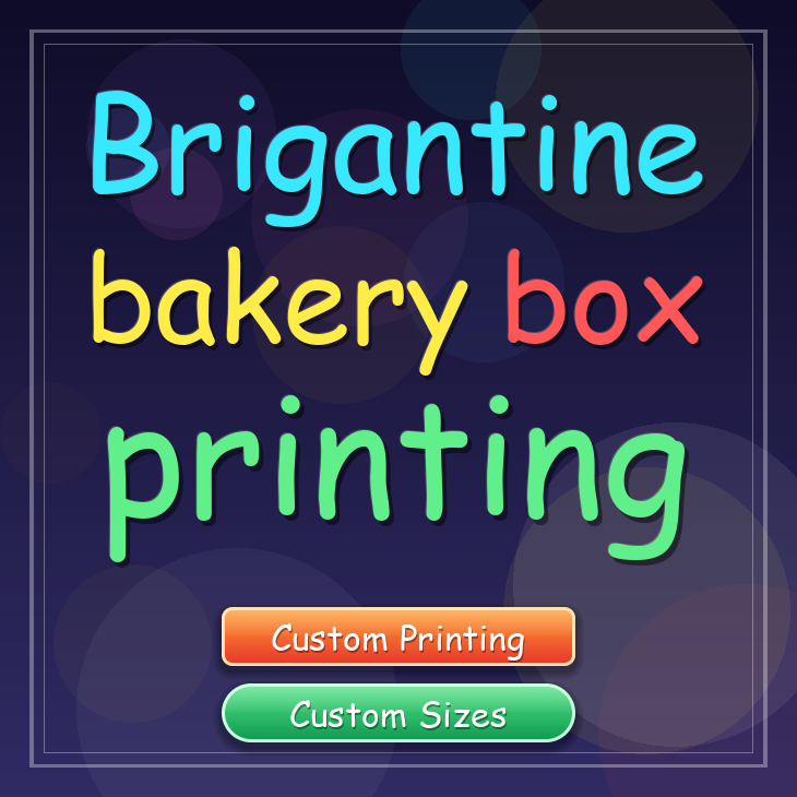 Brigantine bakery box printing