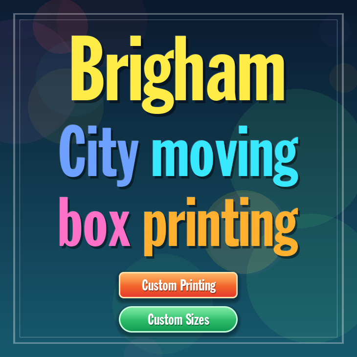 Brigham City moving box printing