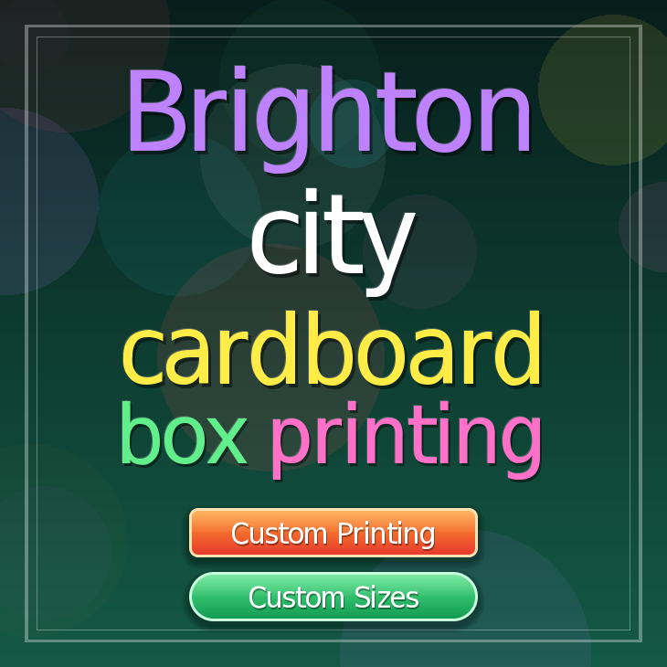 Brighton city cardboard box printing