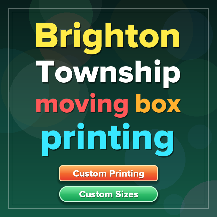 Brighton Township moving box printing