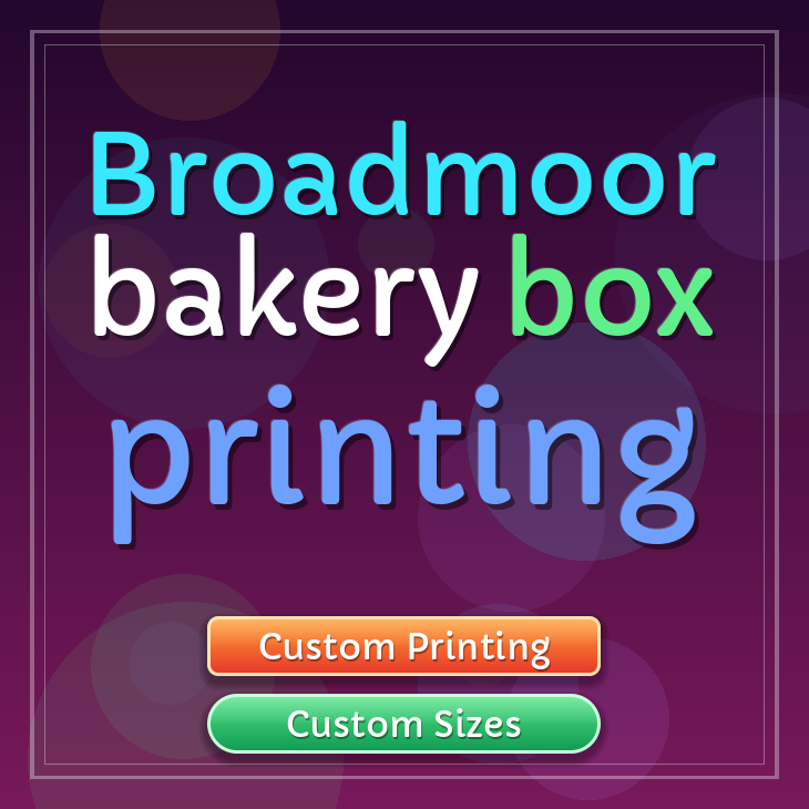 Broadmoor bakery box printing