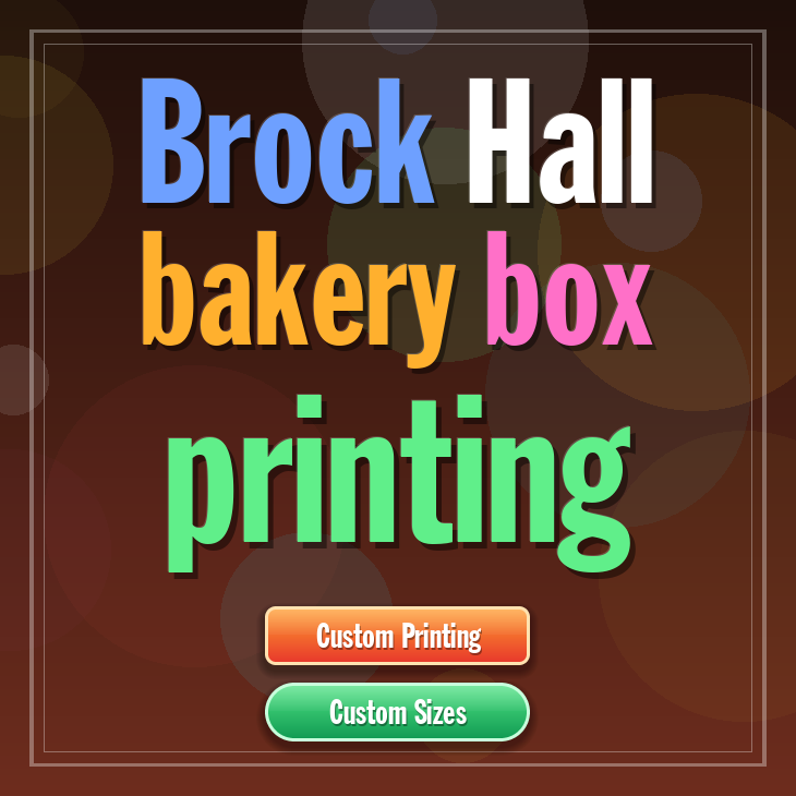 Brock Hall bakery box printing