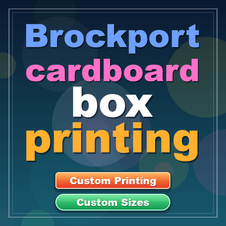 Brockport cardboard box printing
