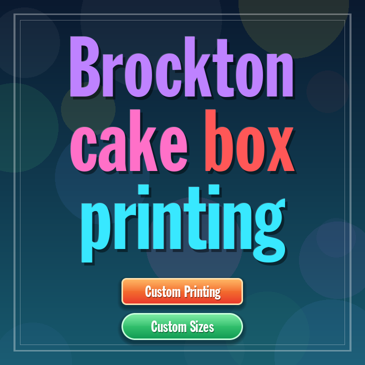 Brockton cake box printing