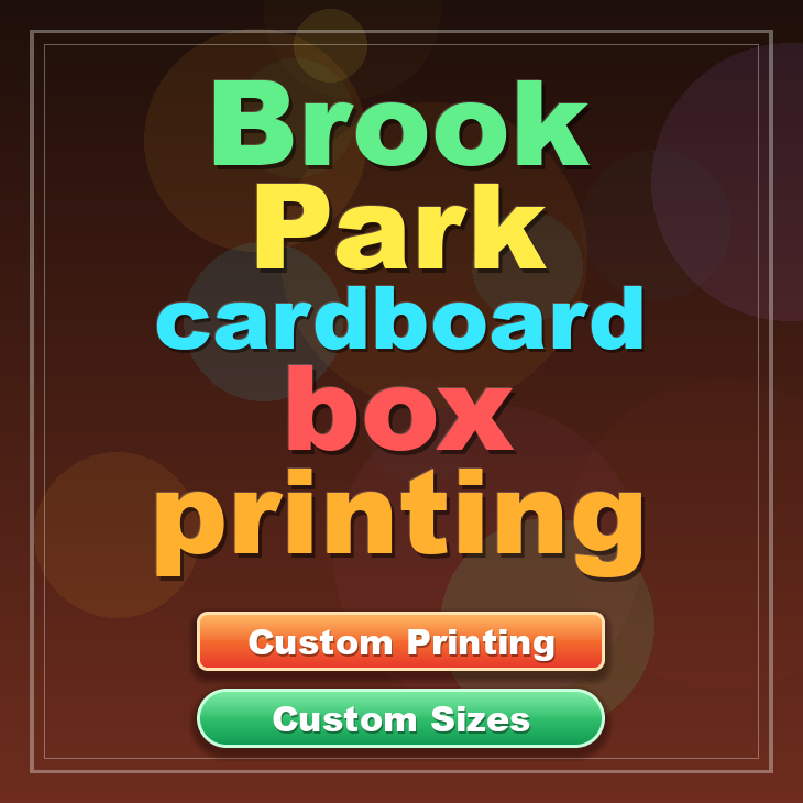 Brook Park cardboard box printing
