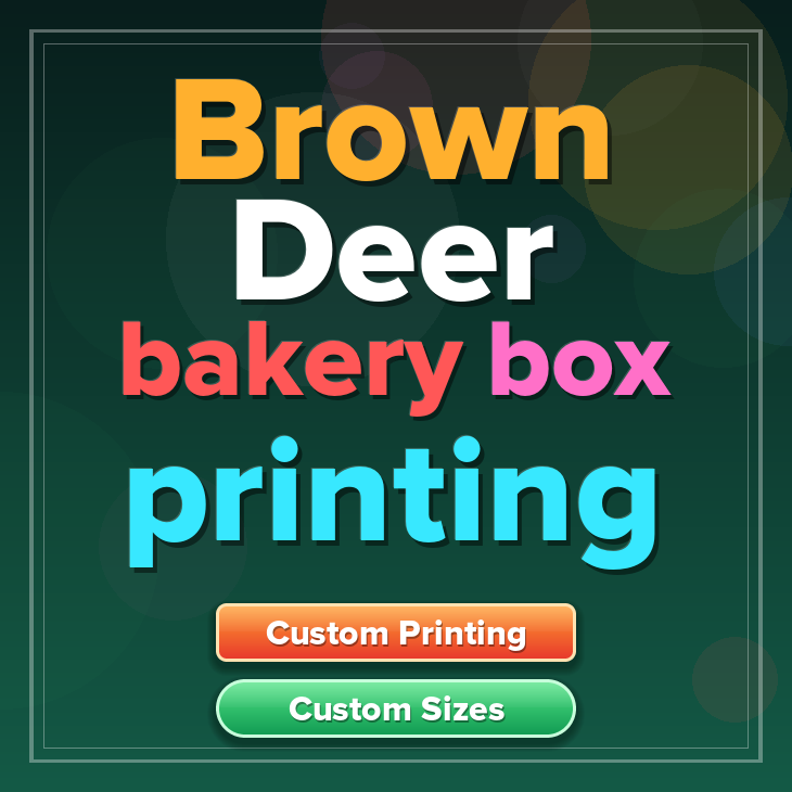 Brown Deer bakery box printing
