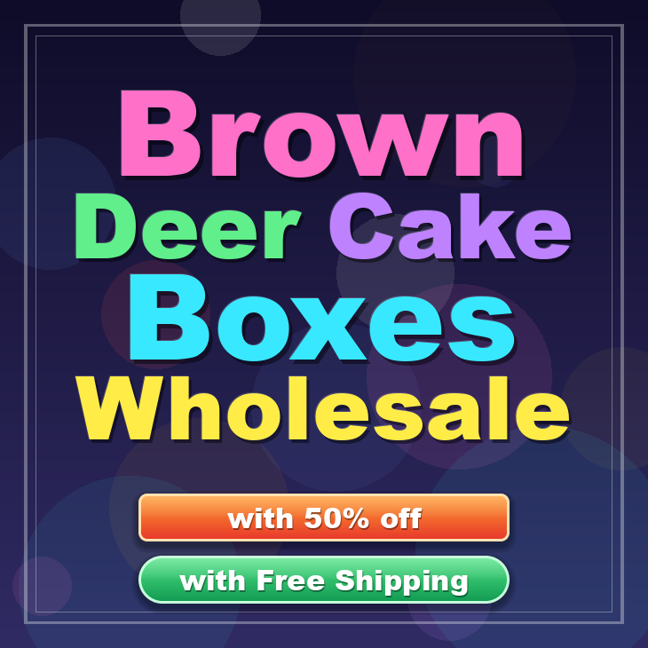 Brown Deer cake boxes