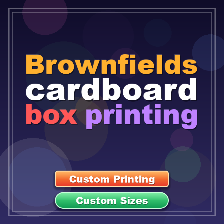 Brownfields cardboard box printing