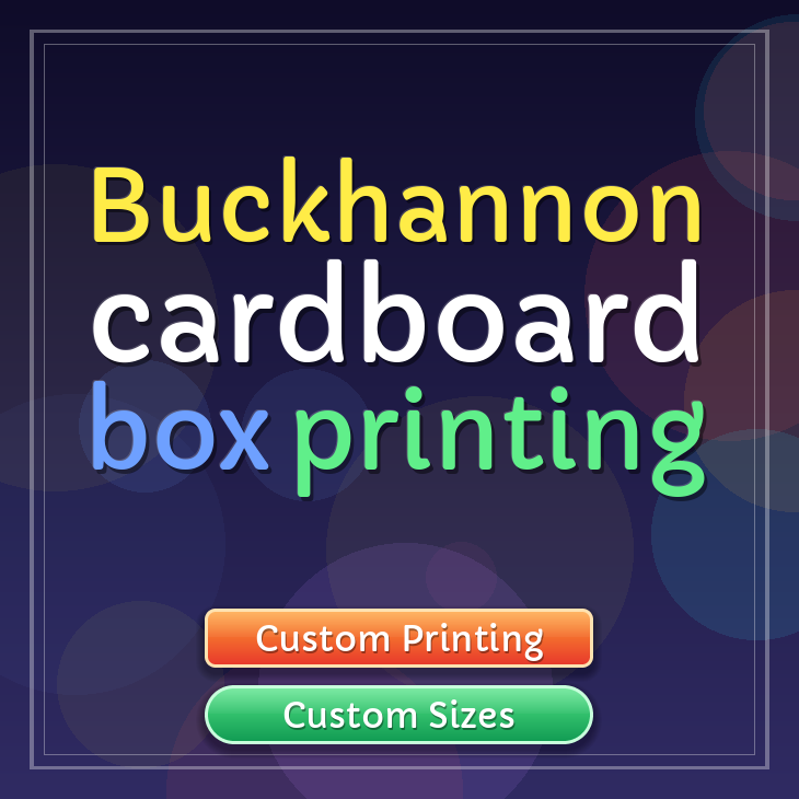 Buckhannon cardboard box printing