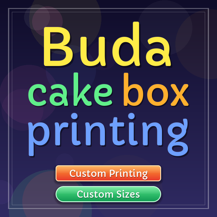 Buda cake box printing