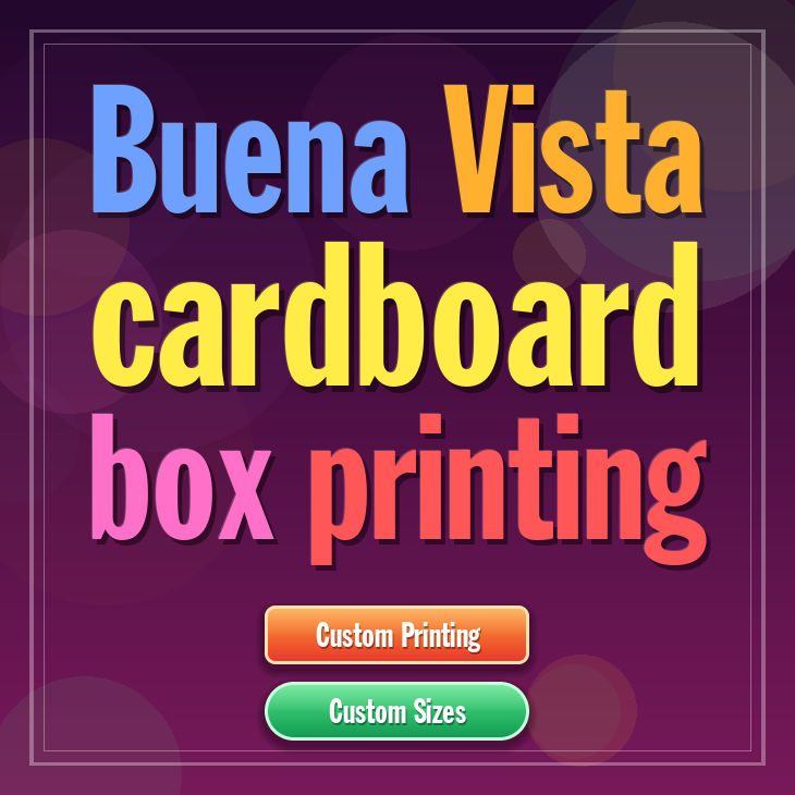 Buena Vista cardboard box printing