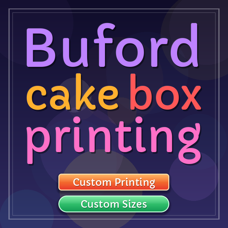 Buford cake box printing